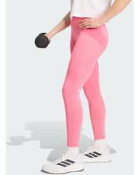 adidas - 3 Stripes Studio All Me 7/8 X-Over Leggings - Lyst