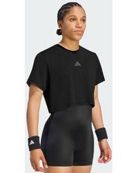 adidas - Tennis Climacool Lace Crop T-Shirt Pro - Lyst