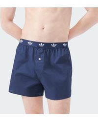 adidas - Comfort Core Cotton Icon Woven Boxer Waistband 2 Pack Underwear - Lyst