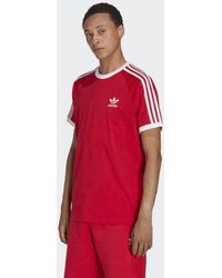 adidas Originals Adicolor Classics 3-Streifen T-Shirt - Rot