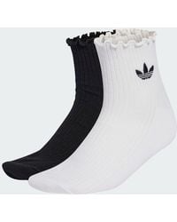 adidas - Ruffle Quarter Socks - Lyst