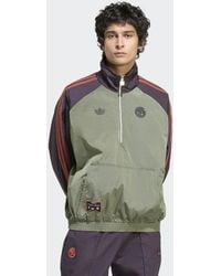adidas - Fc Bayern Terrace Icons Half-Zip Jacket - Lyst