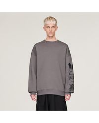 adidas - Felpa Girocollo Con Grafica Y-3 - Lyst