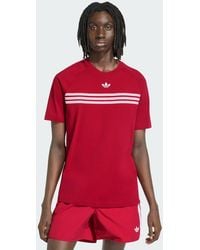 adidas - Chest Stripes T-Shirt - Lyst