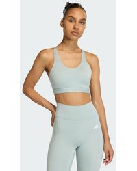 adidas - Optime Essentials Workout High Support Bra - Lyst
