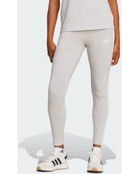 adidas - Essentials 3-Stripes Cotton Leggings - Lyst