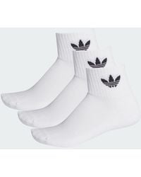 adidas - Mid-cut Crew Socks 3 Pairs - Lyst