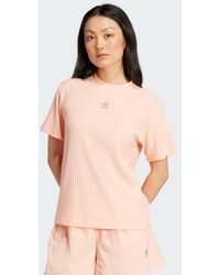 adidas - Essentials Wide Rib Tee - Lyst
