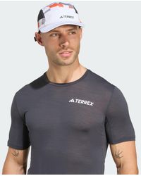 adidas - Adult Terrex Climacool 5 Panel Graphic Trail Running Cap,white/semi Impact Orange/black,one Size Fits Most - Lyst