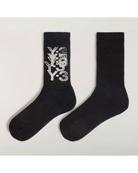 adidas - Y-3 Graphic Crew Socks - Lyst