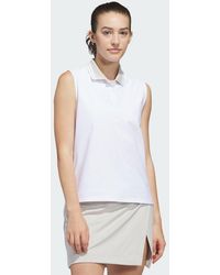 adidas - Beyond The Course Twistknit Sleeveless Polo Shirt - Lyst
