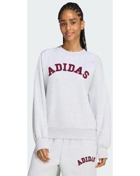 adidas - 3-Stripes Crew Sweatshirt - Lyst