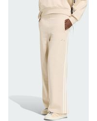 adidas - Kit 3-Stripes Wide Joggers - Lyst