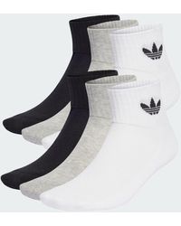adidas - Mid Ankle Socks 6 Pairs - Lyst