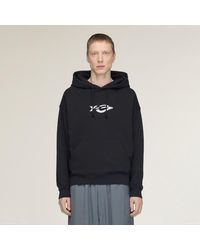 adidas - Y-3 French Terry Liquid Logo Hoodie - Lyst