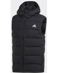 adidas helionic down hooded vest