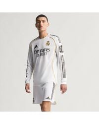 adidas - Real Madrid 25/26 Long Sleeve Home Authentic Jersey - Lyst