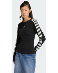 adidas - Originals Slim Solid Spike Knit Sweatshirt - Lyst