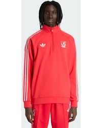 adidas - Liverpool Fc Originals Half Zip Top - Lyst