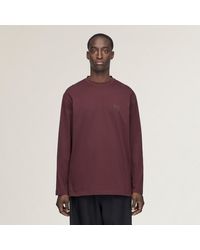adidas - Y-3 Logo Long Sleeve Long-Sleeve Top - Lyst