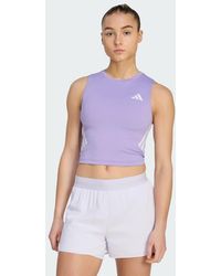 adidas - Adi365 Iconic Running Crop Tank Top - Lyst