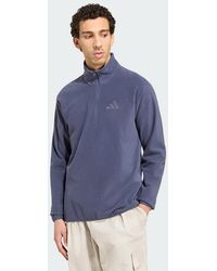 adidas - Terrex Multi Essentials Half Zip Fleece Jacket - Lyst