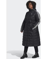 adidas - Hooded Premium Long Slim Jacke – Große Größen - Lyst
