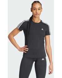 adidas - Essentials Slim 3-stripes T-shirt (plus Size) - Lyst