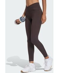 adidas - Leggings 7/8 3 Stripes Studio All Me X-Over - Lyst