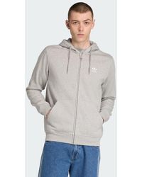adidas - Trefoil Essentials Full-Zip Hoodie - Lyst