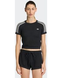 adidas - Knitted Crochet Cali T-Shirt - Lyst