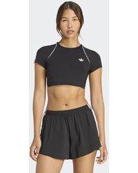 adidas Originals - Originals Sport Superstar Bra Tee - Lyst