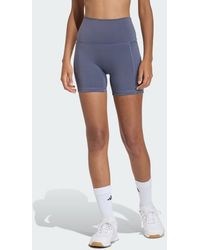 adidas - 3-Streifen Studio All Me Booty Short Leggings - Lyst