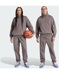 adidas - Pantaloni Basketball Fleece - Lyst