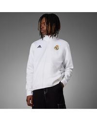 adidas - Giacca Anthem Real Madrid - Lyst