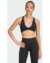 adidas - Workout Essentials Knit Light Support Bra - Lyst