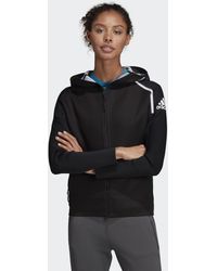 adidas Synthetic Primeknit Hooded T shirt Mystery Inklegend Trouva: Legend Ink ZNE Parley Hoodie