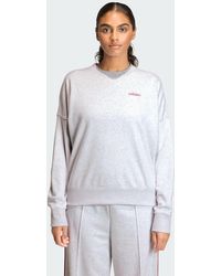 adidas - Seasonal Essentials Colorpop Sweatshirt With Embroidered Graphic - Lyst
