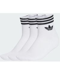 adidas Originals - 3-Stripes Ankle Socks 3 Pairs - Lyst