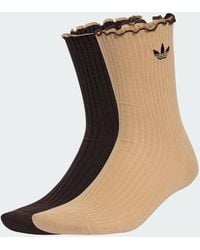 adidas - Ruffle Crew Socks 2 Pairs - Lyst