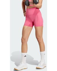 adidas - 3 Stripes Studio All Me Booty Short Leggings - Lyst