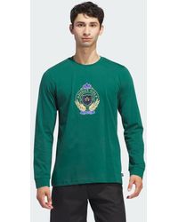 adidas - Go-to Crest Graphic Long Sleeve T-shirt - Lyst