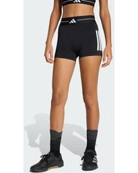 adidas - Hyperglam 3-Stripes Short Leggings - Lyst