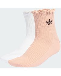 adidas - Ruffle Quarter Socks - Lyst