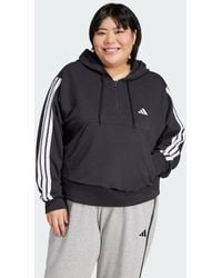 adidas - Sudadera Con Capucha Con Cremallera Essentials 3-Stripes (Grande) Talla. Color - Lyst