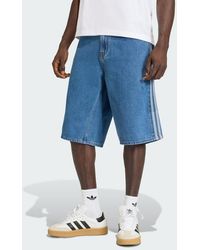 adidas - Firebird Adicolor Denim Jort - Lyst