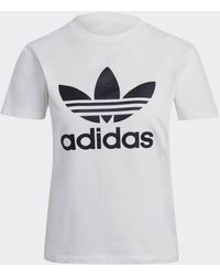adidas Adicolor Classics Trefoil T-Shirt - Weiß