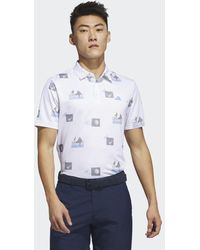 adidas - Allover-Print Golf Polo Shirt - Lyst