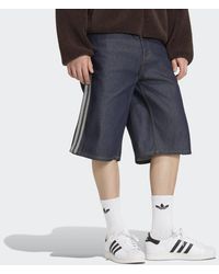 adidas - Firebird Adicolor Jorts Mid-Rise Straight Leg - Lyst