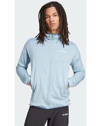 adidas - Terrex Xperior Climawarm Light Fleece Hooded Jacket - Lyst